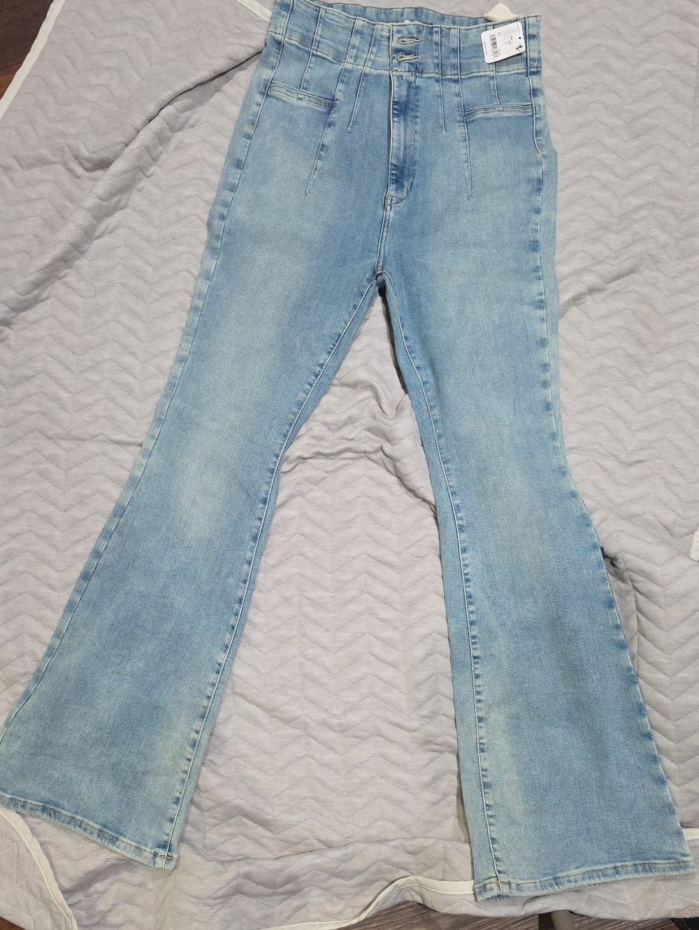 Free People Light Blue Flare Jeans